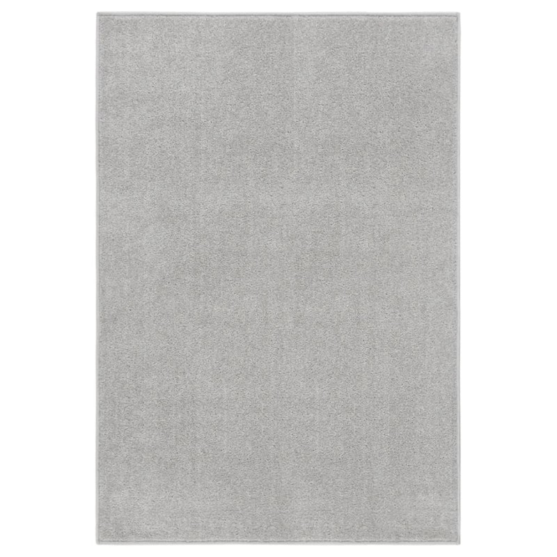Tappeto a Pelo Corto 160x230 cm Grigio Chiaro Tappeto a Pelo Corto 160x230 cm Grigio Chiaro