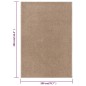 Tappeto a Pelo Corto 200x290 cm Marrone Tappeto a Pelo Corto 200x290 cm Marrone