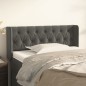 Testiera ad Orecchio Grigio Scuro 93x16x78/88 cm in Velluto Testiera ad Orecchio Grigio Scuro 93x16x78/88 cm in Velluto