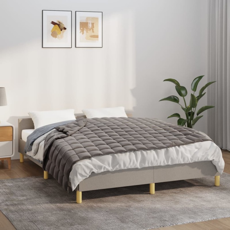 Coperta Ponderata Grigia 150x200 cm 7 kg Tessuto Coperta Ponderata Grigia 150x200 cm 7 kg Tessuto