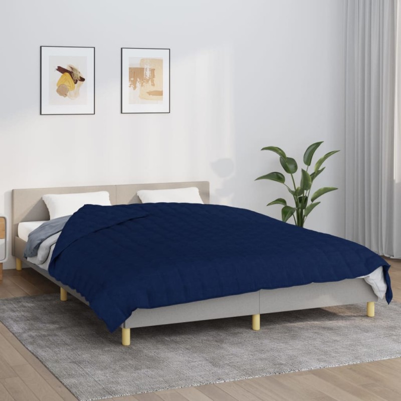Coperta Ponderata Blu 200x220 cm 9 kg Tessuto Coperta Ponderata Blu 200x220 cm 9 kg Tessuto