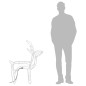 Figure Natalizie Renne 3 pz Bianco Caldo 76x42x87 cm Figure Natalizie Renne 3 pz Bianco Caldo 76x42x87 cm