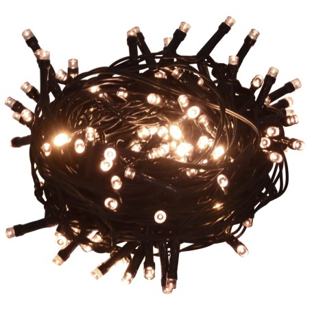 vidaXL Stringa di Luci 2000 LED Interni Esterni 200m IP44 Bianco Caldo