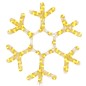 Figura Natalizia Fiocco di Neve con 72 LED Bianco Caldo 38x37cm Figura Natalizia Fiocco di Neve con 72 LED Bianco Caldo 38x37cm