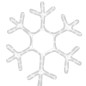 Figura Natalizia Fiocco di Neve con 72 LED Bianco Caldo 38x37cm Figura Natalizia Fiocco di Neve con 72 LED Bianco Caldo 38x37cm