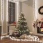 Stringa di Luce LED con 400 Luci LED Bianco Freddo 7,4 m in PVC Stringa di Luce LED con 400 Luci LED Bianco Freddo 7,4 m in PVC