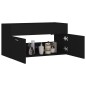 vidaXL Mobile Sottolavabo Nero 90x38,5x46 cm in Legno Multistrato