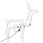 Figure Natalizie Renne con Teste Mobili 2 pz Bianco Caldo Figure Natalizie Renne con Teste Mobili 2 pz Bianco Caldo