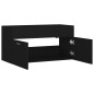 vidaXL Mobile Sottolavabo Nero 90x38,5x46 cm in Legno Multistrato
