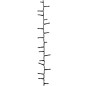 Stringa LED Compatta con 400 Luci LED Bianco Freddo 13 m in PVC Stringa LED Compatta con 400 Luci LED Bianco Freddo 13 m in PVC