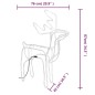 Figure Natalizie Renne 2 pz Bianco Freddo 76x42x87 cm Figure Natalizie Renne 2 pz Bianco Freddo 76x42x87 cm
