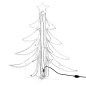 Figura Albero Natale Pieghevole con LED Bianco Caldo 87x87x93cm Figura Albero Natale Pieghevole con LED Bianco Caldo 87x87x93cm