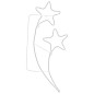 Stringhe Luci Forma di Stella 12pz Bianco Caldo 125,5x53x4,5cm Stringhe Luci Forma di Stella 12pz Bianco Caldo 125,5x53x4,5cm