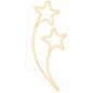 Stringhe Luci Forma di Stella 12pz Bianco Caldo 125,5x53x4,5cm Stringhe Luci Forma di Stella 12pz Bianco Caldo 125,5x53x4,5cm