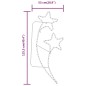 Stringhe Luci Forma di Stella 12pz Bianco Caldo 125,5x53x4,5cm Stringhe Luci Forma di Stella 12pz Bianco Caldo 125,5x53x4,5cm