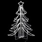 Figura Albero Natale Pieghevole LED 3pz Bianco Caldo 87x87x93cm Figura Albero Natale Pieghevole LED 3pz Bianco Caldo 87x87x93cm