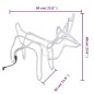vidaXL Figure Natalizie Renne 3 pz Bianco Caldo 60x30x60 cm vidaXL Figure Natalizie Renne 3 pz Bianco Caldo 60x30x60 cm