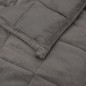 vidaXL Coperta Ponderata Grigia 200x220 cm 9 kg Tessuto