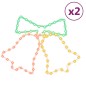 Figure Natalizie Campane con 72 LED 2 pz 50x56 cm Figure Natalizie Campane con 72 LED 2 pz 50x56 cm