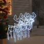 Figure Natale Renne Teste Mobili 3 pz Bianco Freddo 76x42x87 cm Figure Natale Renne Teste Mobili 3 pz Bianco Freddo 76x42x87 cm