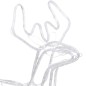 Figure Natale Renne Teste Mobili 3 pz Bianco Freddo 76x42x87 cm Figure Natale Renne Teste Mobili 3 pz Bianco Freddo 76x42x87 cm