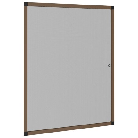Zanzariera per Finestre Marrone 80x100 cm