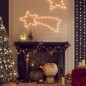Figure Natalizie Stelle Comete 48 LED 2pz Bianco Caldo 65x28 cm Figure Natalizie Stelle Comete 48 LED 2pz Bianco Caldo 65x28 cm