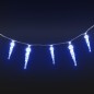 Luci Natale a Ghiacciolo 100 pz Blu in Acrilico Luci Natale a Ghiacciolo 100 pz Blu in Acrilico
