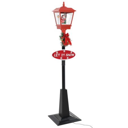 vidaXL Lampione di Natale con Babbo Natale 180 cm LED