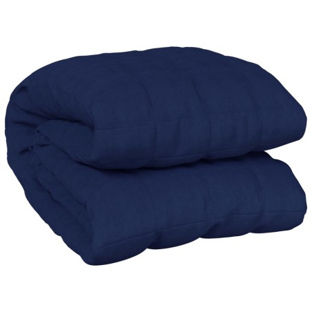 vidaXL Coperta Ponderata Blu 152x203 cm 11 kg Tessuto
