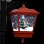 Lampione Natalizio con Babbo Natale Nero Rosso 81x40x188 cm PVC Lampione Natalizio con Babbo Natale Nero Rosso 81x40x188 cm PVC