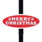 Lampione Natalizio con Babbo Natale Nero Rosso 81x40x188 cm PVC Lampione Natalizio con Babbo Natale Nero Rosso 81x40x188 cm PVC
