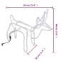vidaXL Figure Natalizie Renne 2 pz Bianco Caldo 60x30x60 cm vidaXL Figure Natalizie Renne 2 pz Bianco Caldo 60x30x60 cm