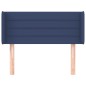 Testiera ad Orecchio Blu 83x16x78/88cm in Tessuto Testiera ad Orecchio Blu 83x16x78/88cm in Tessuto