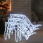 Figure Natalizie Renne 3 pz Bianco Freddo 73x31x45 cm Figure Natalizie Renne 3 pz Bianco Freddo 73x31x45 cm