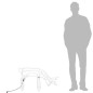 Figure Natalizie Renne 3 pz Bianco Freddo 73x31x45 cm Figure Natalizie Renne 3 pz Bianco Freddo 73x31x45 cm