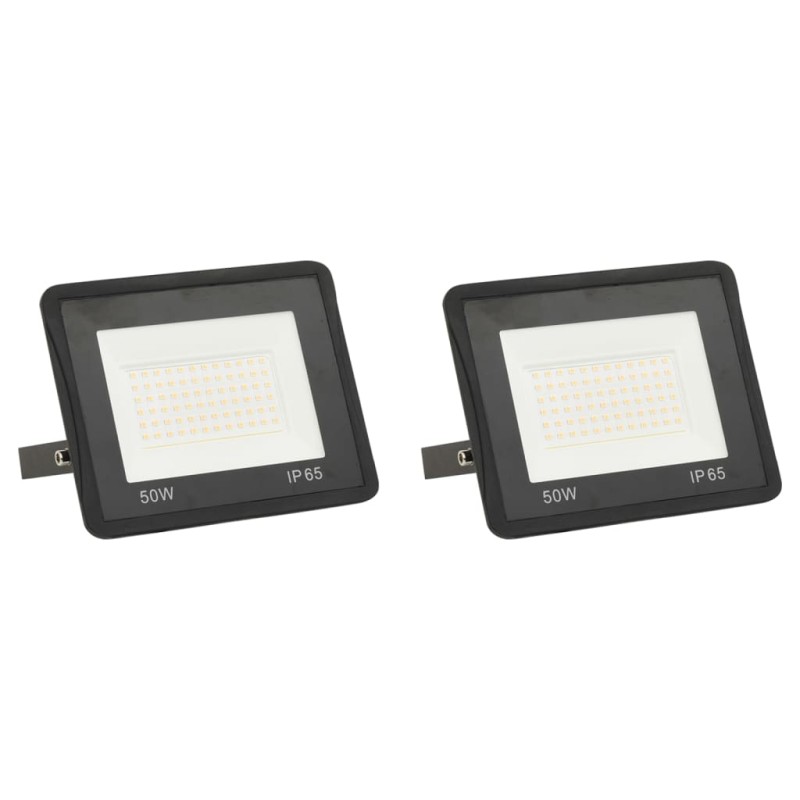 Faretti a LED 2 pz 50 W Bianco Freddo Faretti a LED 2 pz 50 W Bianco Freddo