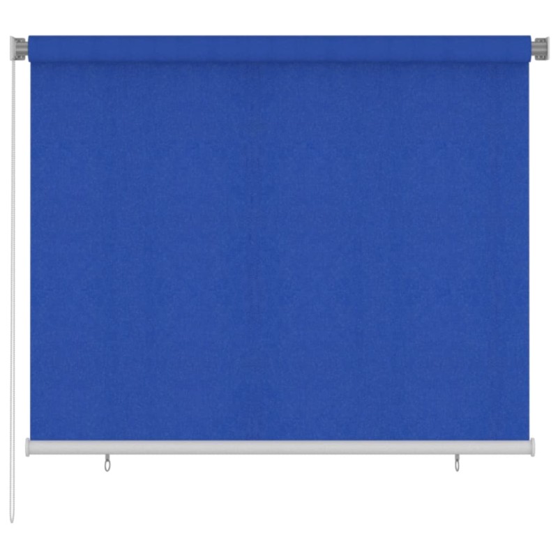Tenda a Rullo per Esterni 180x140 cm Blu HDPE Tenda a Rullo per Esterni 180x140 cm Blu HDPE