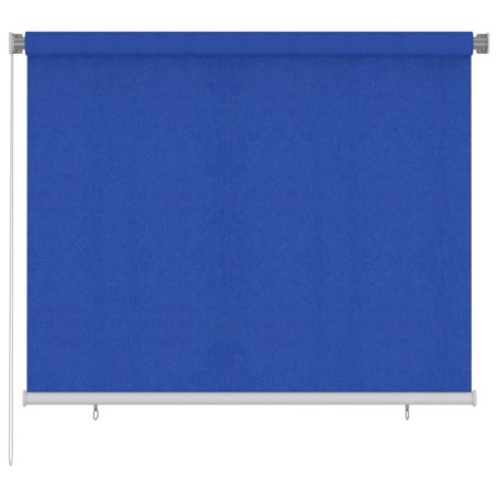 Tenda a Rullo per Esterni 180x140 cm Blu HDPE