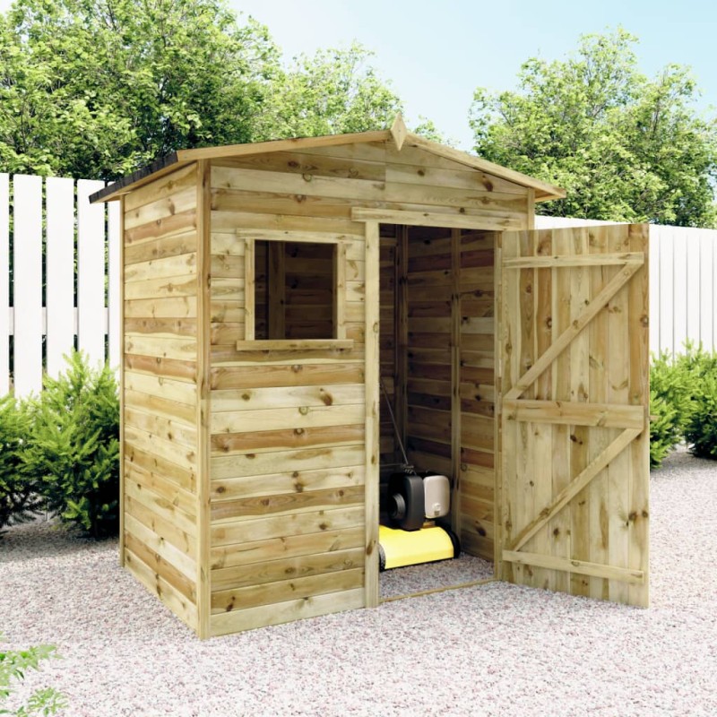 Casetta da Giardino 1,5x2 m in Legno di Pino Impregnato Casetta da Giardino 1,5x2 m in Legno di Pino Impregnato