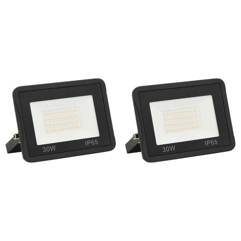 Faretti a LED 2 pz 30 W Bianco Freddo Faretti a LED 2 pz 30 W Bianco Freddo