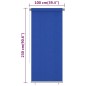 Tenda a Rullo per Esterni 100x230 cm Blu HDPE
