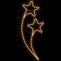 vidaXL Stringhe Luci Forma di Stella 16pz Bianco Caldo 125,5x53x4,5cm vidaXL Stringhe Luci Forma di Stella 16pz Bianco Caldo 125,5x53x4,5cm