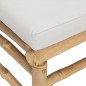 vidaXL Set Salotto da Giardino 11pz con Cuscini Grigio Chiaro Bambù vidaXL Set Salotto da Giardino 11pz con Cuscini Grigio Chiaro Bambù