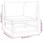 vidaXL Set Salotto da Giardino 11pz con Cuscini Grigio Chiaro Bambù vidaXL Set Salotto da Giardino 11pz con Cuscini Grigio Chiaro Bambù