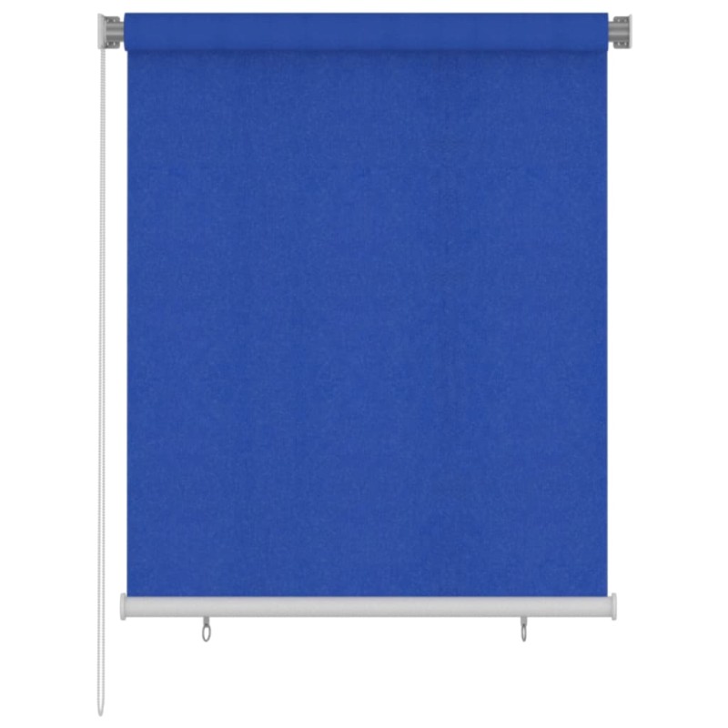 Tenda a Rullo per Esterni 120x140 cm Blu HDPE Tenda a Rullo per Esterni 120x140 cm Blu HDPE