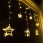 HI Tenda di Luce con Stelle Fairy con 63 LED HI Tenda di Luce con Stelle Fairy con 63 LED