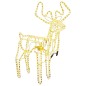 Figura Natale Renna Testa Mobile Bianco Freddo 76x42x87 cm Figura Natale Renna Testa Mobile Bianco Freddo 76x42x87 cm