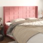 Testiera ad Orecchio Rosa 203x16x118/128 cm in Velluto Testiera ad Orecchio Rosa 203x16x118/128 cm in Velluto