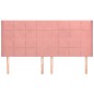 Testiera ad Orecchio Rosa 203x16x118/128 cm in Velluto Testiera ad Orecchio Rosa 203x16x118/128 cm in Velluto